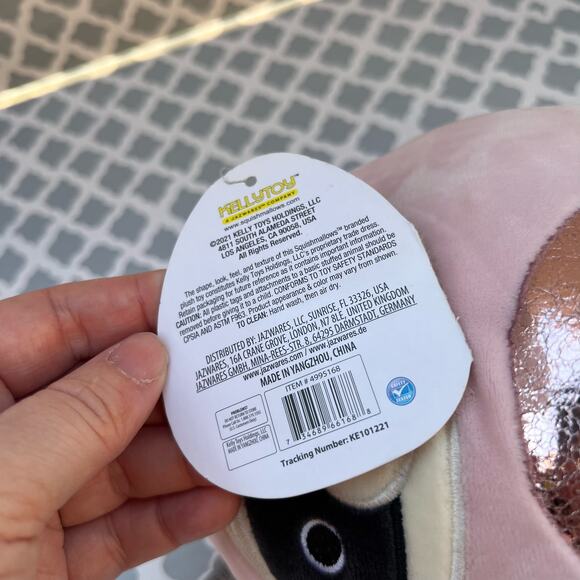 Squishmallows Rocky the Raccoon in Pink Alicorn costume 9" NWT - Picture 6 of 6